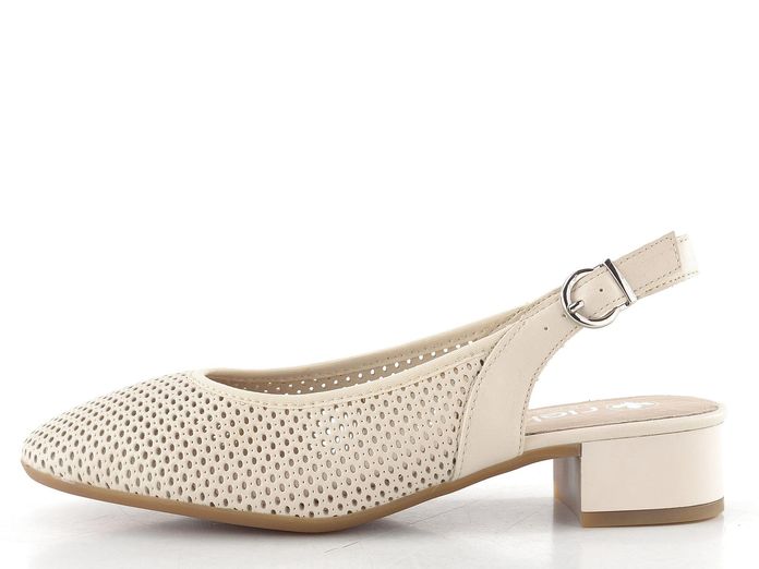 Rieker prořezávané lodičky s volnou patou porzellan/cliff 43458-60