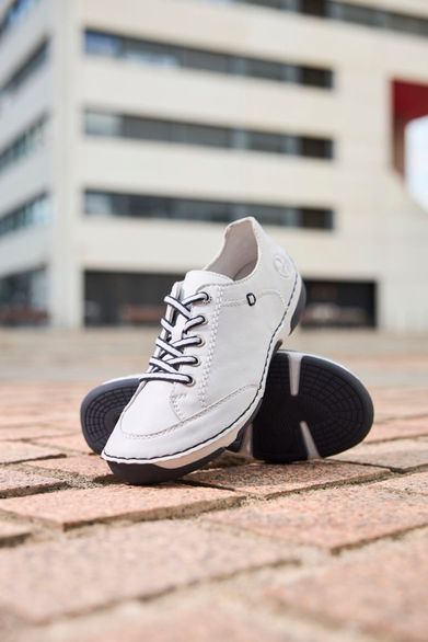 Rieker dámské šněrovací polobotky bílé 55901-80