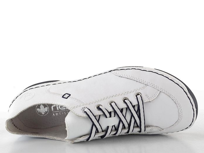 Rieker dámské šněrovací polobotky bílé 55901-80