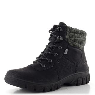 Rieker šněrovací kotník s membránou schwarz/anthrazit Z7220-01