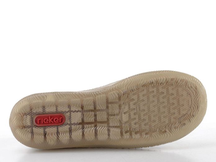 Rieker perforované šněrovací polobotky bílé N2405-80