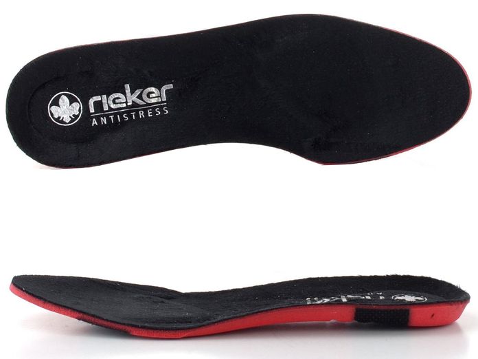 Rieker elegantní kotník na podpatku černý 77667-00