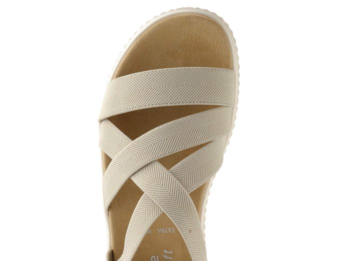 Remonte páskové sandály na platformě béžové D3L52-60