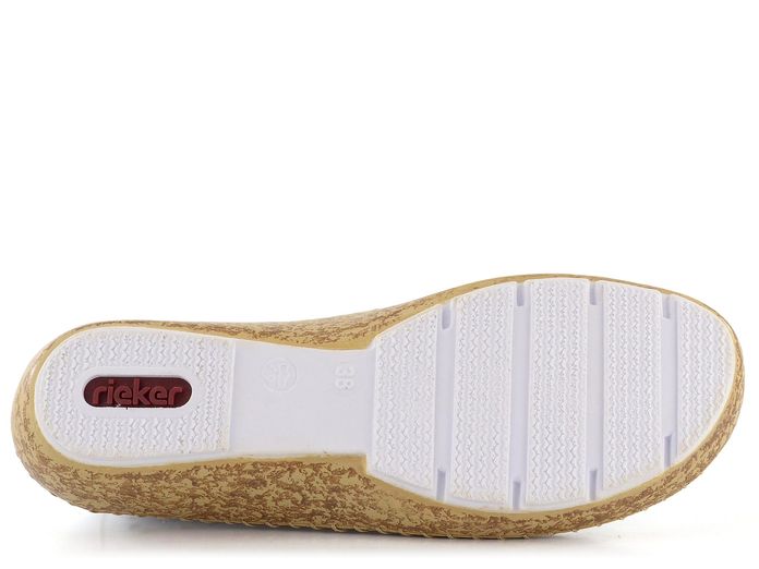 Rieker bílé perforované polobotky 44800-80