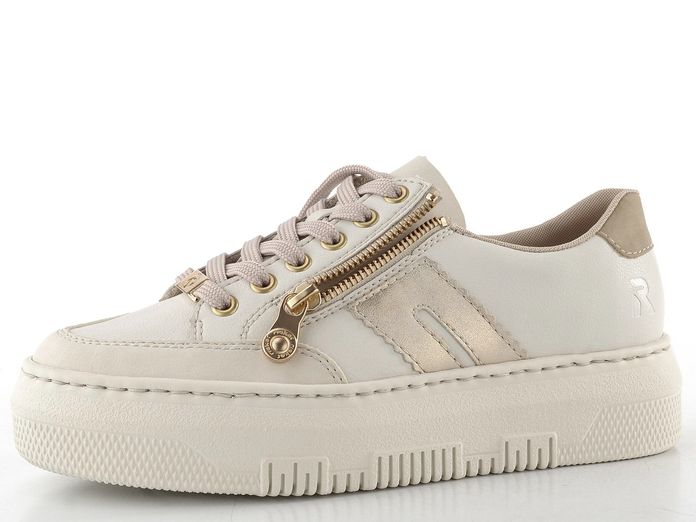 Rieker Sport tenisky na platformě béžové M1912-80