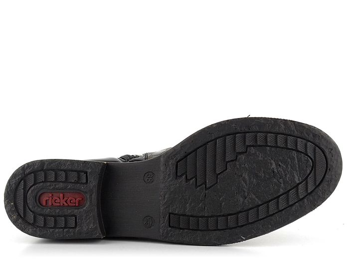 Rieker elegantní kotník kroko bronz/černý Z4965-90