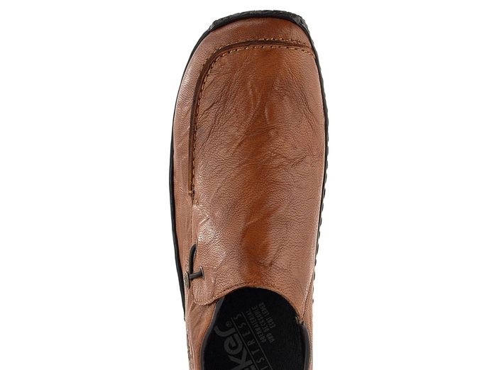 Rieker dámské prozouvací polobotky hnědé/kroko L1750-22