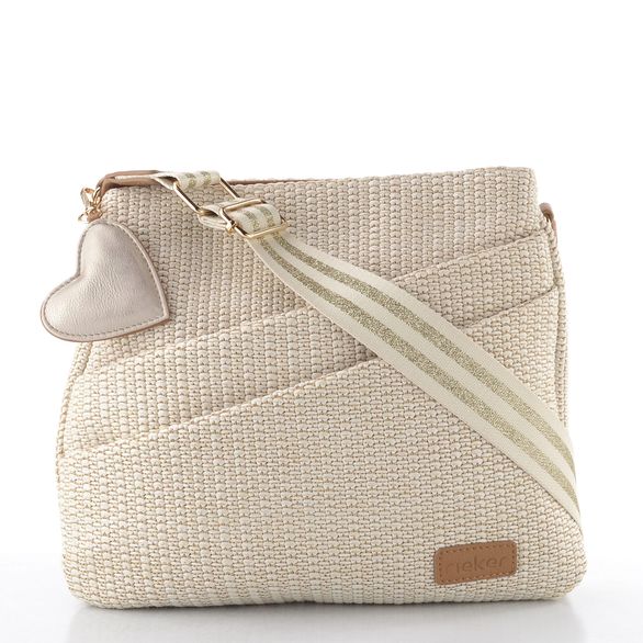 Rieker crossbody kabelka se srdcem muschel/palegold H1004-62