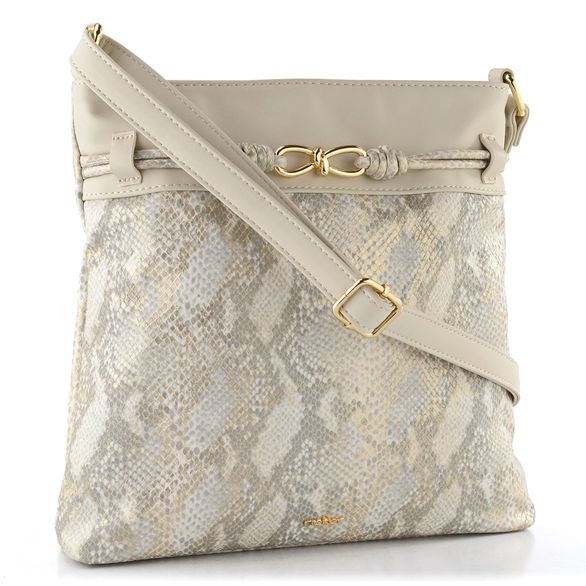 Rieker crossbody kabelka s hadinkou offwhite-gold/perle H1032-90