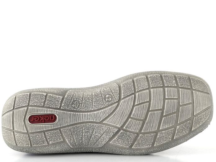 Rieker širší pánské prozouvací polobotky denim 03089-14