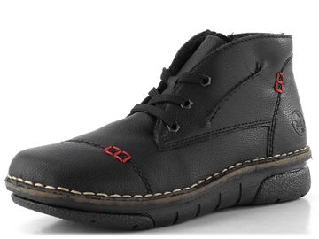 Rieker šněrovací kotník černý 73301-00