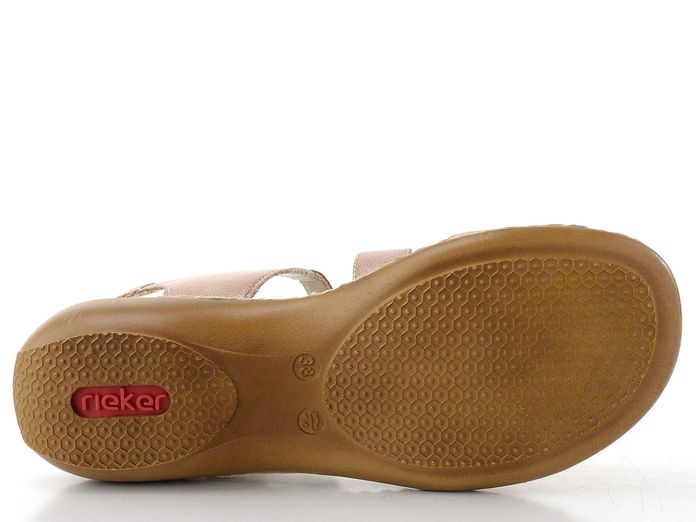 Rieker kožené sandály kupfer 659C7-89