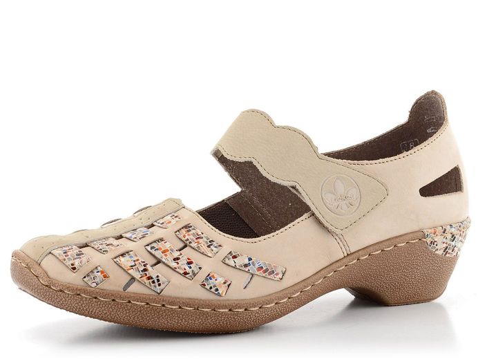 Rieker proplétané polobotky s páskem 48369-60