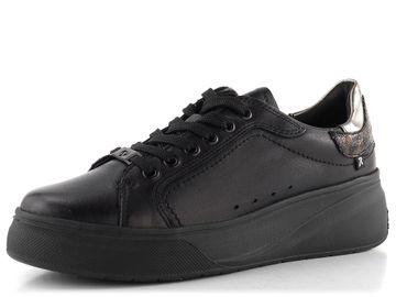 Rieker Sport dámské tenisky schwarz/altsilber  W2303-00