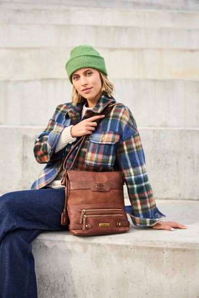 Rieker kombinovaná crossbody kabelka hnědá H1346-22