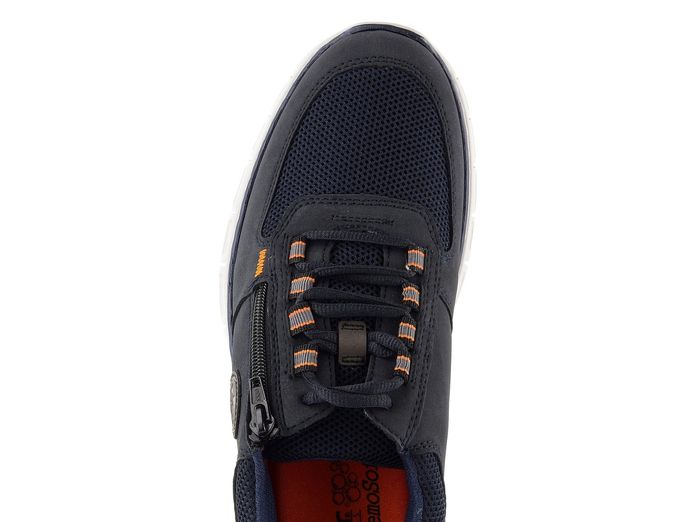 Rieker lehké polobotky se zipy Navy B4821-15