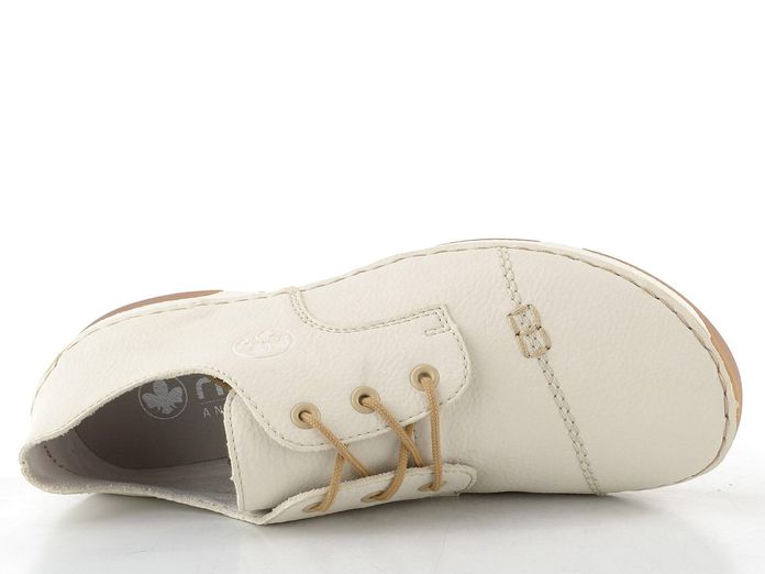 Rieker šněrovací polobotky offwhite 55920-80