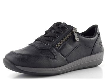 Rieker tenisky se zipy černé N1100-00