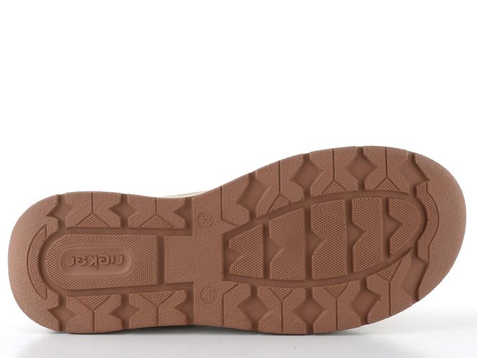 Rieker šněrovací polobotky ginger/perlcreme 44562-62