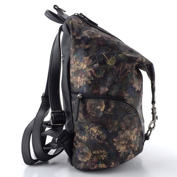 Rieker černý batoh s květinovým vzorem H1055-91