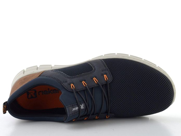 Rieker modré pánské polobotky B7796-14