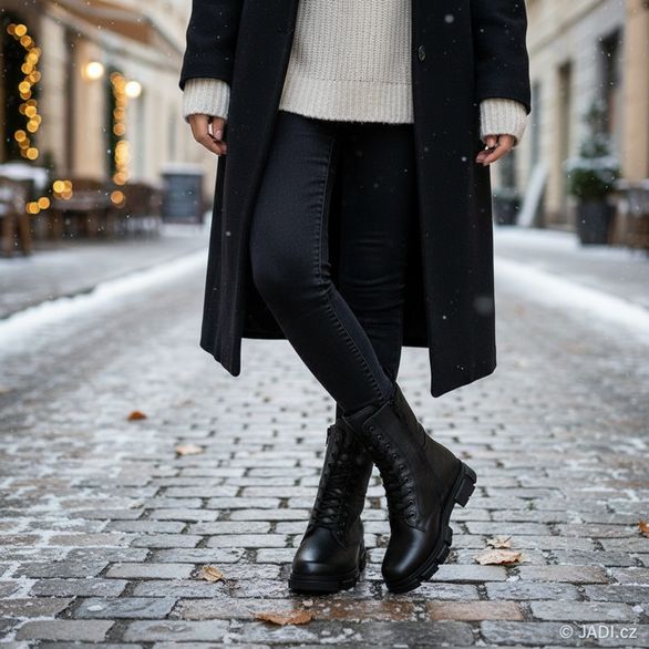 Rieker vyšší šněrovací kotník černý Y7116-00