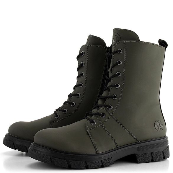 Rieker šněrovací kotník olivový Z9115-54