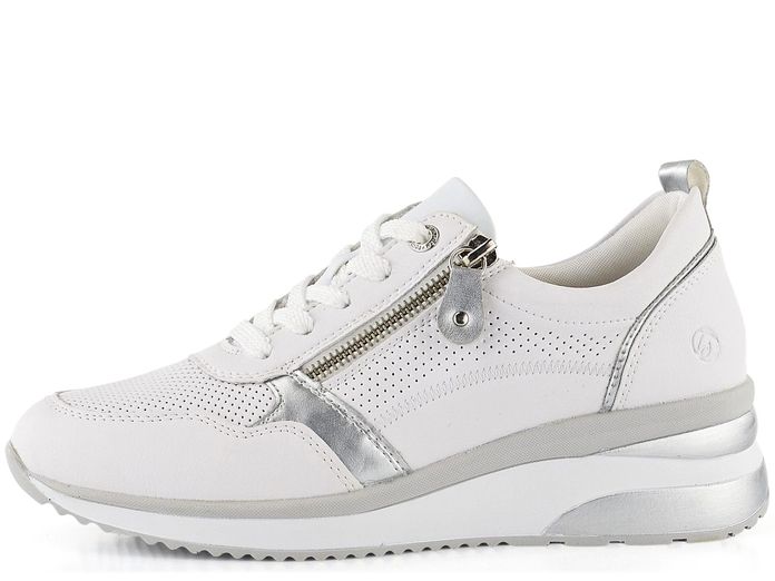 Remonte tenisky na klínku Weiss/Silver D2409-80