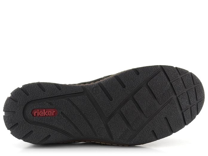 Rieker pánské prozouvací polobotky černé B0363-00