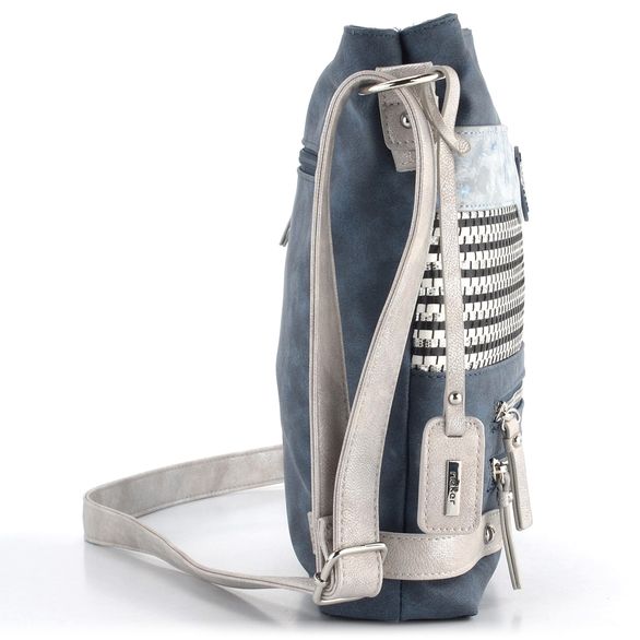 Rieker kombinovaná crossbody kabelka modrá H1346-16