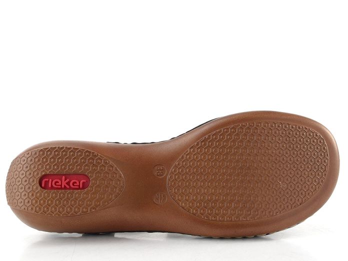 Rieker modré sandálky s nártovým T páskem 65919-12