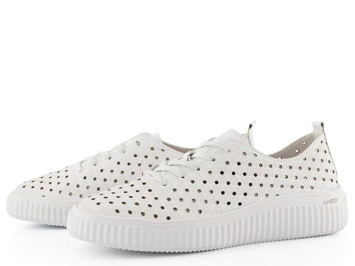 Remonte bílé prořezávané polobotky D3E06-80