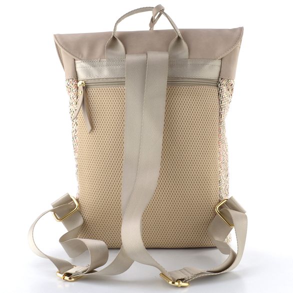 Rieker béžový batoh s klopou beige/ginger H1386-94