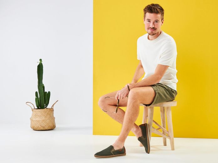 Rieker khaki pánské espadrilky B5276-54
