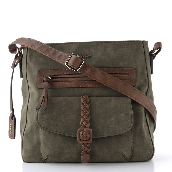 Rieker dámská crossbody kabelka khaki/brown H1340-54