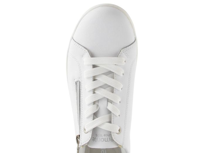 Remonte bílé polobotky se zipem D1E03-81