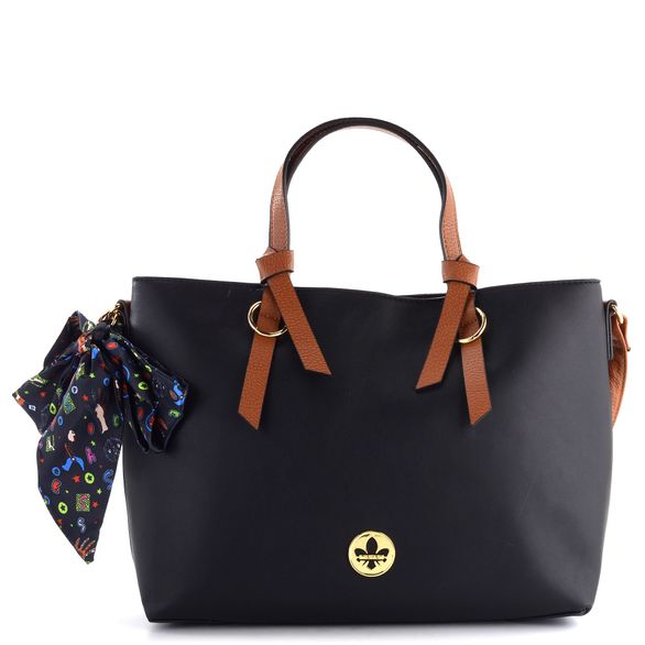 Rieker černá shopper kabelka s mašlí H1507-01