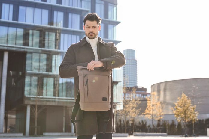 Rieker městský batoh zipový khaki H5101-52