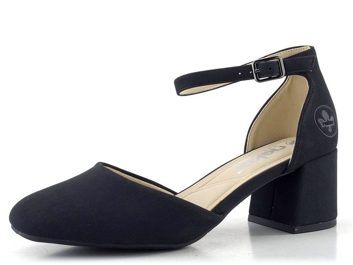 Rieker otevřené lodičky s kotníkovým páskem tmavě modré 44762-14