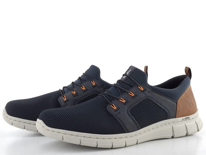 Rieker modré pánské polobotky B7796-14