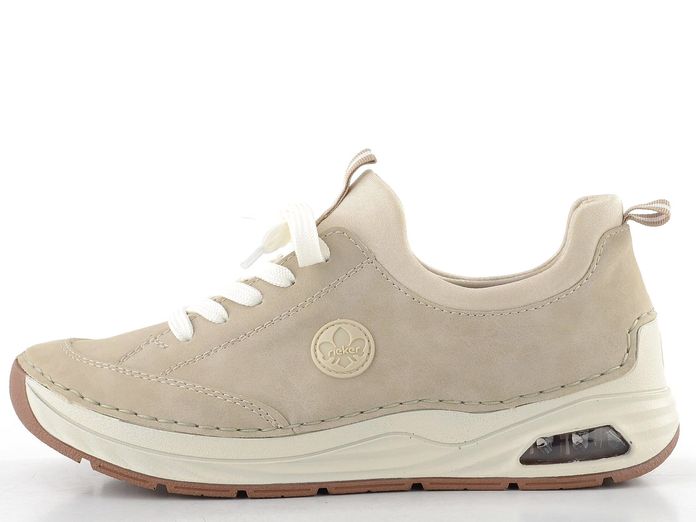 Rieker šněrovací polobotky ginger/perlcreme 44562-62