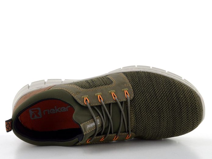 Rieker olivové pánské polobotky B7796-54