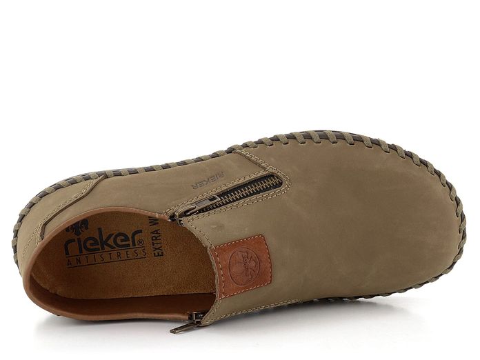 Rieker prozouvací pánské polobotky hnědé B2458-64
