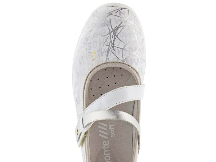 Remonte baleríny s páskem Weiss/Silver R7104-80