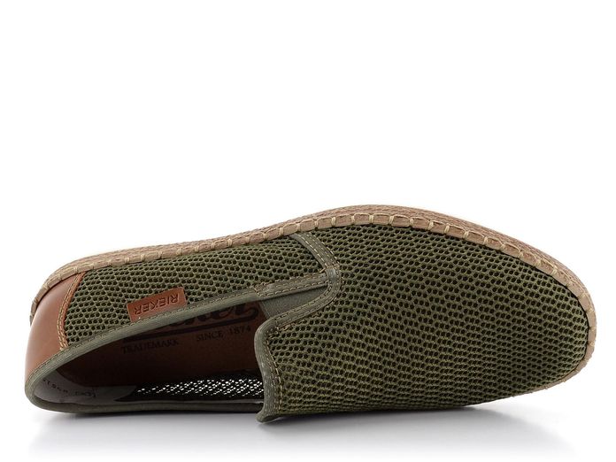 Rieker khaki pánské espadrilky B5276-54