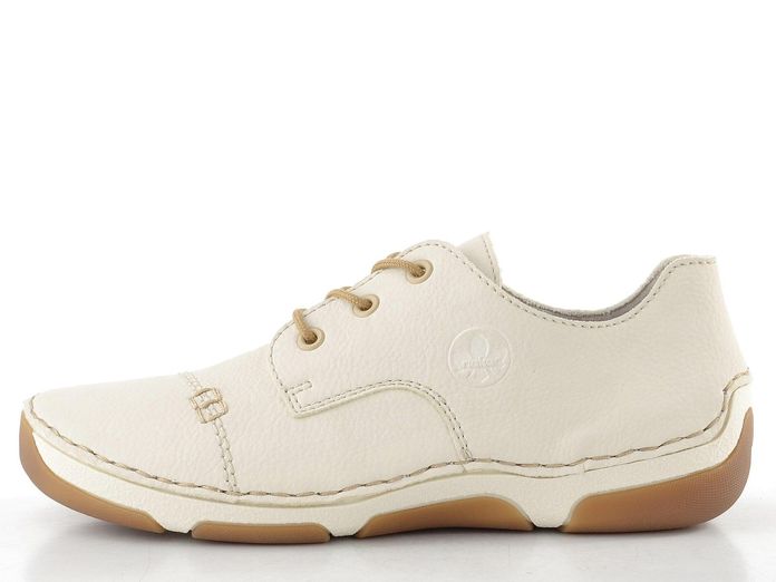 Rieker šněrovací polobotky offwhite 55920-80