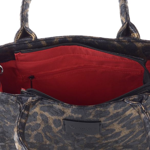 Remonte shopper kabelka s etují schwarz-gold Q0762-02