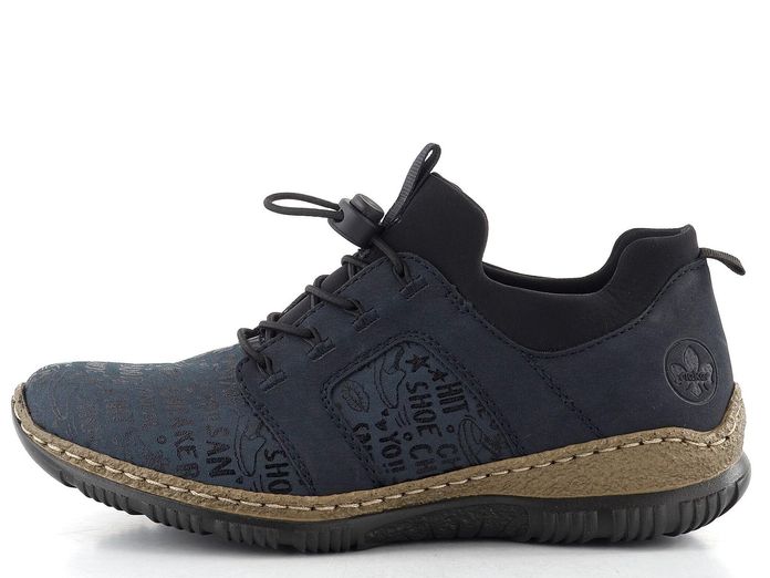 Rieker prozouvací polobotky modré N3295-14