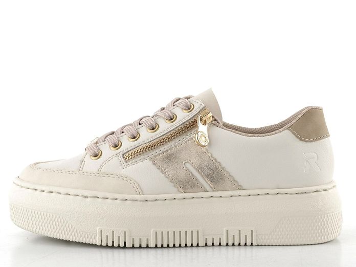 Rieker Sport tenisky na platformě béžové M1912-80