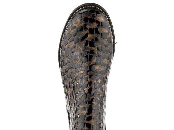 Rieker elegantní kotník kroko bronz/černý Z4965-90